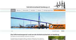 Desktop Screenshot of fahrlehrerverband-hamburg.de